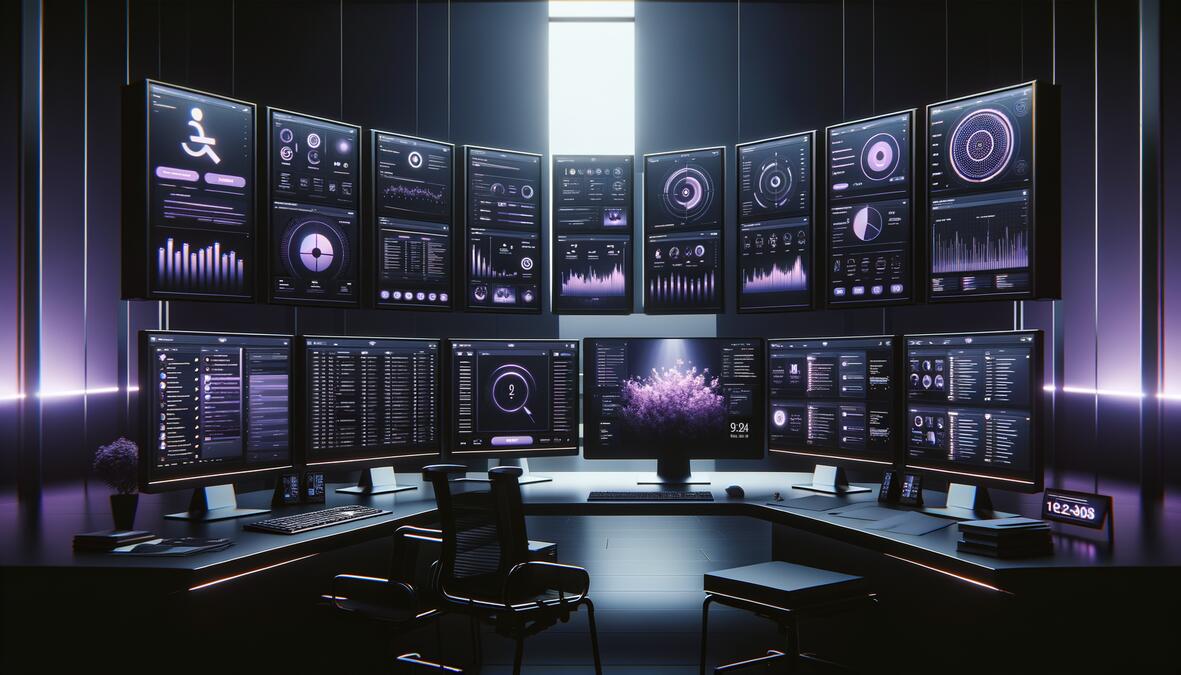 Centro de mando de atención al cliente con dashboards de IA
